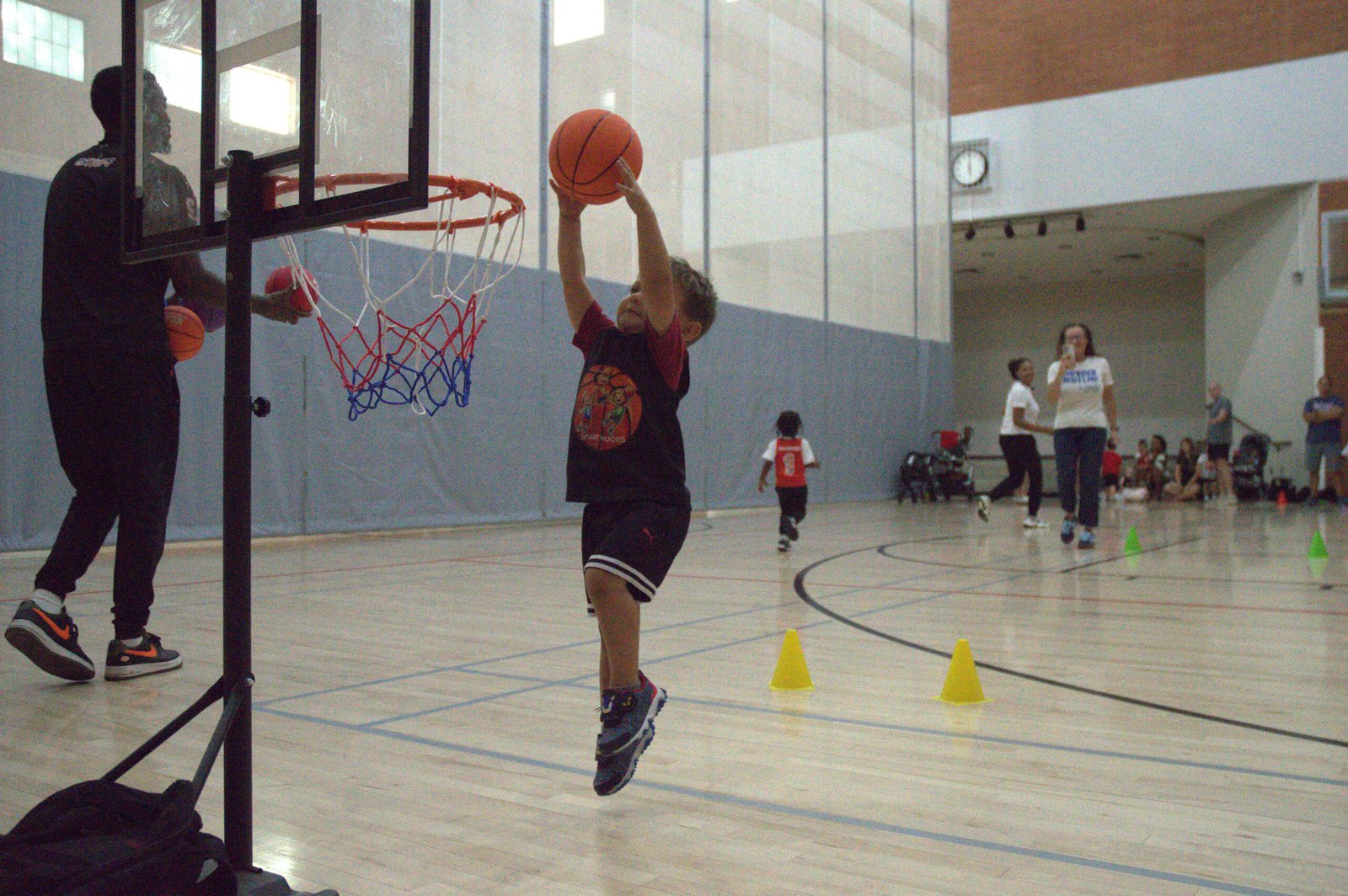 Smart Hoops shooting relay